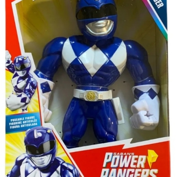 ☆NWT☆Playskool HEROES~MEGA MIGHTIES~Power Rangers~Blue Ranger Action Figure~ - Picture 9 of 9